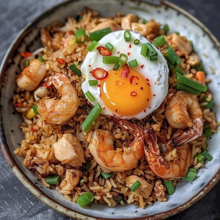 NASI GORENG + UDANG HOTPLATE